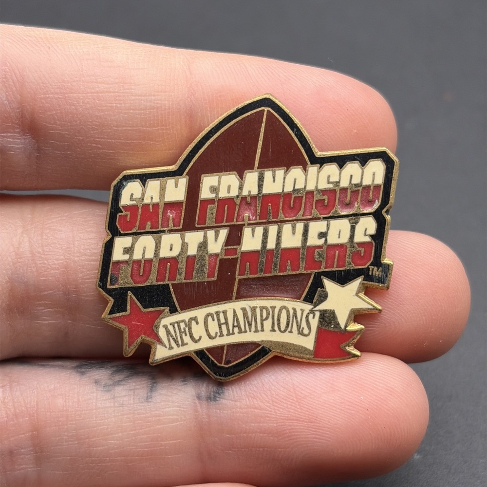 NFL San Francisco 49ers NFC Champions Football 1994 Lapel Hat Pin